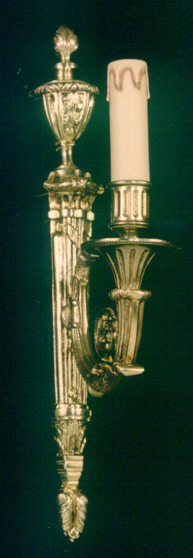 Cowie Candle Wall Light, Antique Silver