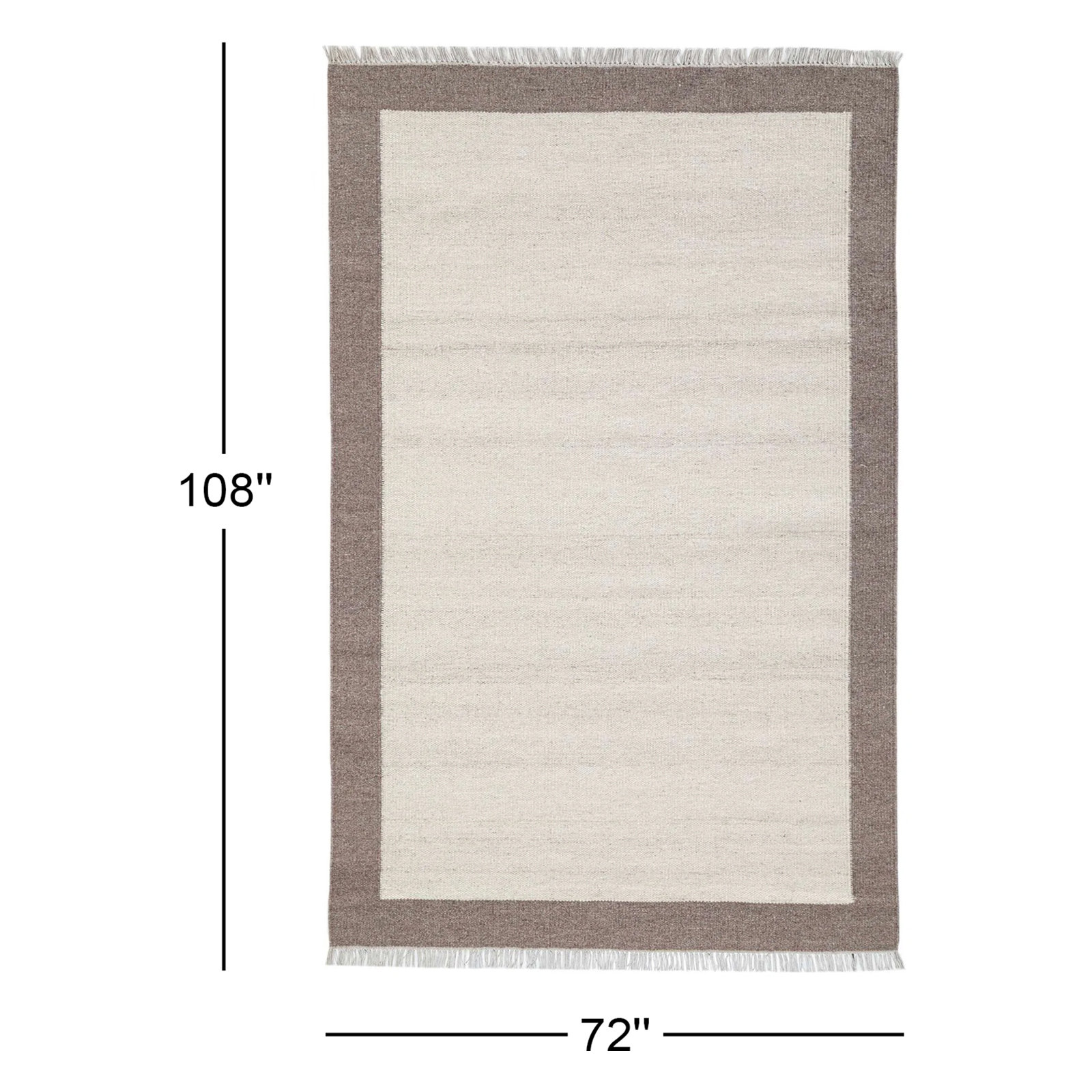 Kaylee Flatweave Rug, Rectangle 6' x 9'