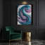 Abstrait art fluide sur toile grise 32-120506603