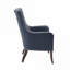 Ensemble de 2 fauteuils d'appoint modernes de 27 pouces, mousse à haute densité en bois massif bleu classique pour le salon-2074236373-2074236378