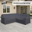 Housse pour canapé modulaire en aluminium Armando