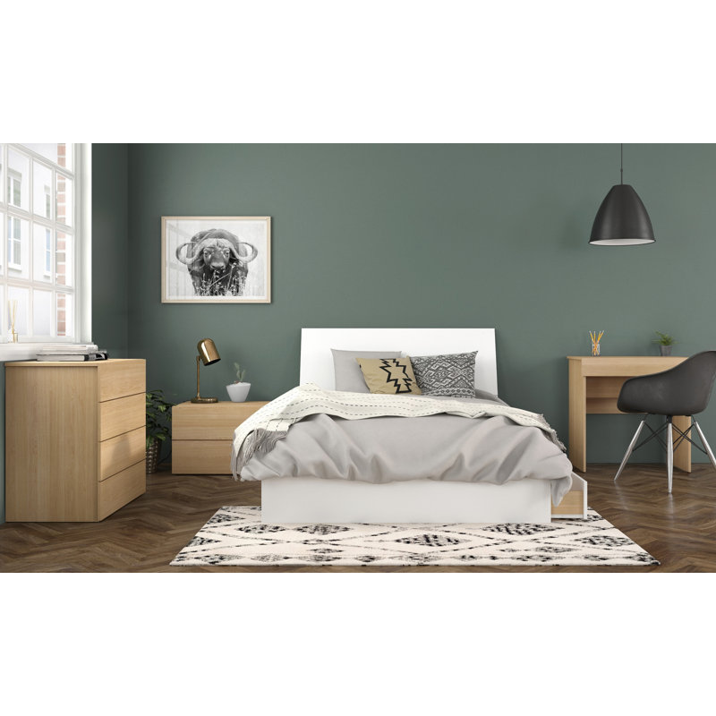 Allante 2 - Drawer Nightstand, Natural Maple