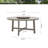 Patio 61.45" Round Dining Table With Lazy Suan And Umbrella Hole-9122823