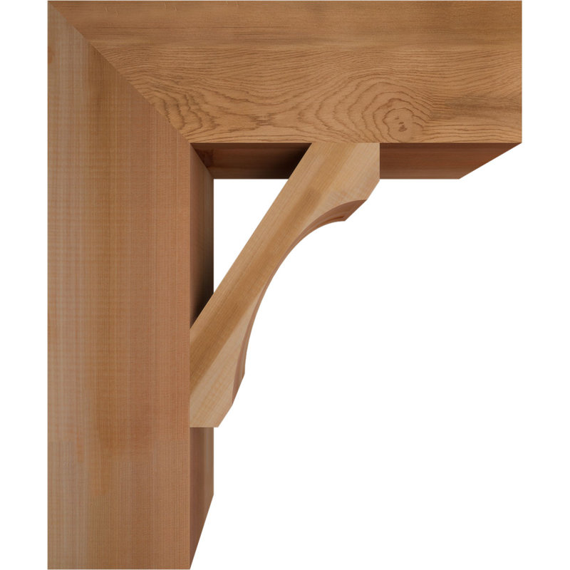 Support en bois rustique Legacy Block, Cèdre rouge, Lisse, H 24 po x l 5,5 po x P 20 po