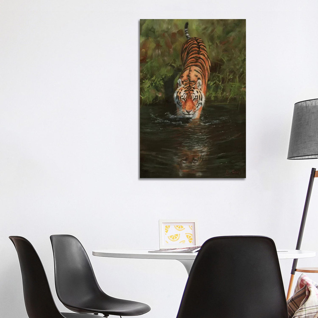 Tiger Cooling Off von David Stribbling - Gallery-Wrapped Canvas Giclée on Canvas