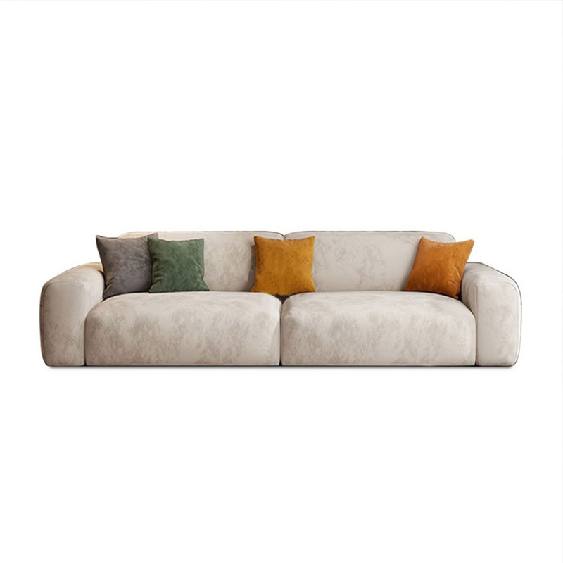 Coussin modulaire beige en polyester