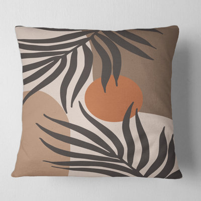 Housse et insert de coussin carré lune et soleil