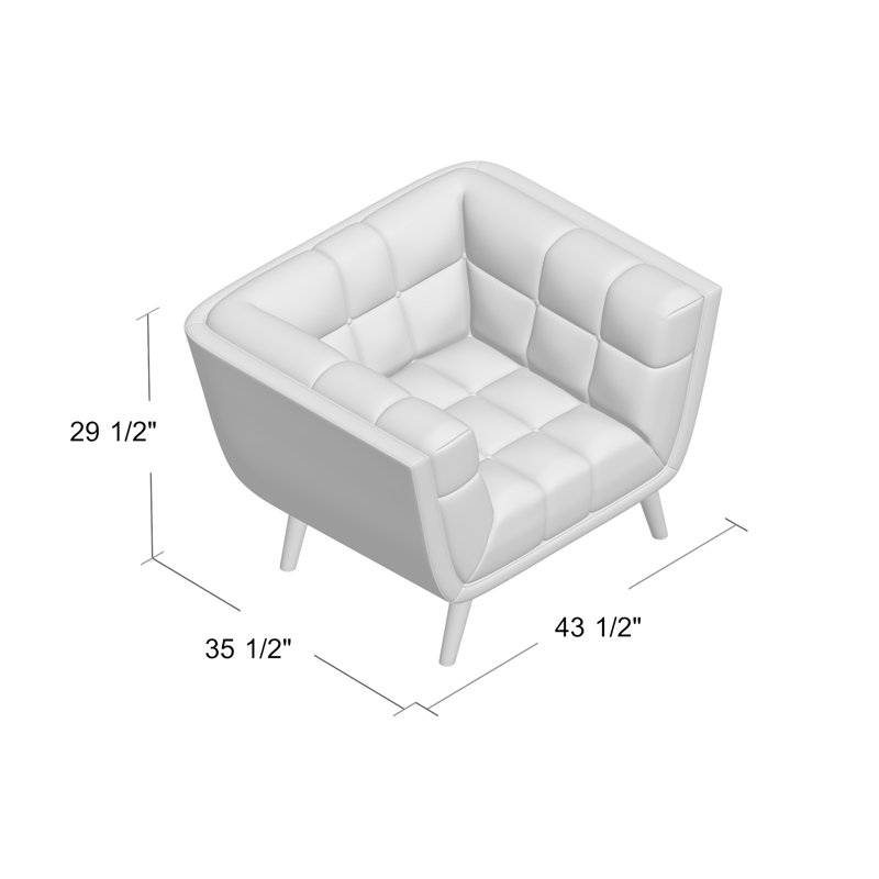Fauteuil Carson Carrington Karhula, Bleu marine
