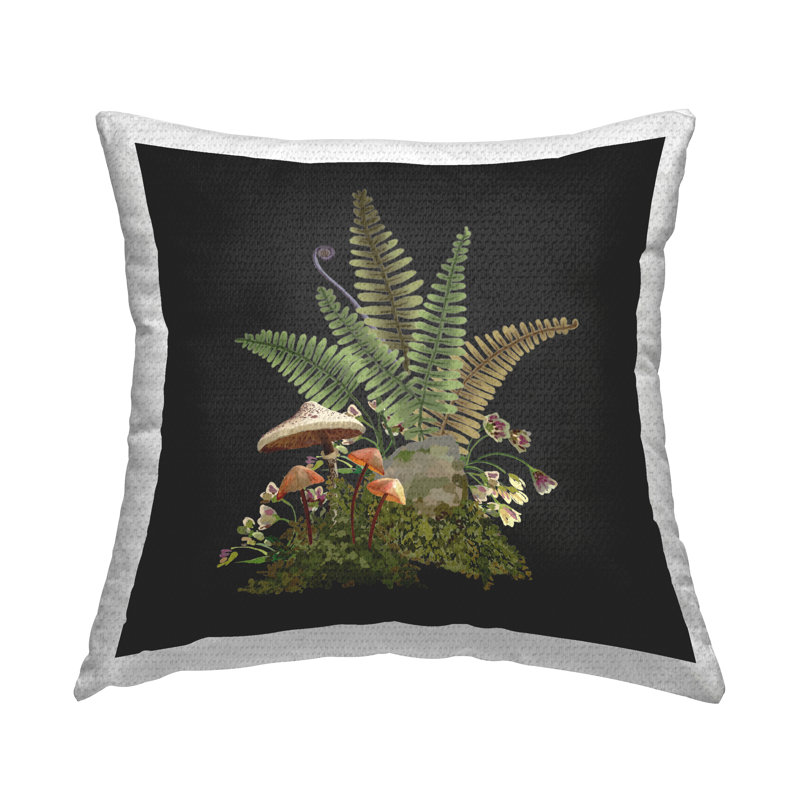 Floral Outdoor Throw Pillow