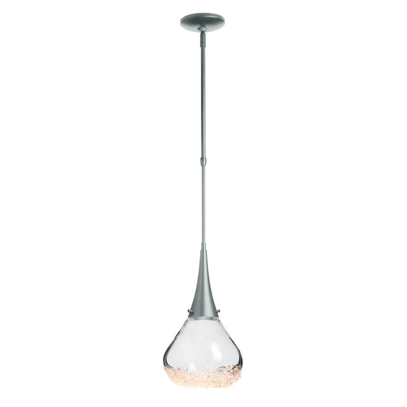 Fritz 1 - Light Single Teardrop Pendant, Vintage Platinum