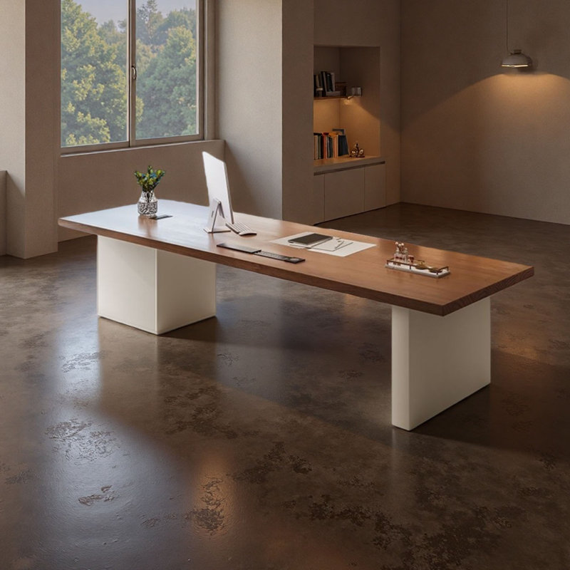 Luxury Solid Wood Office Desk, 28.7" H x 78.7" W x 31.5" D