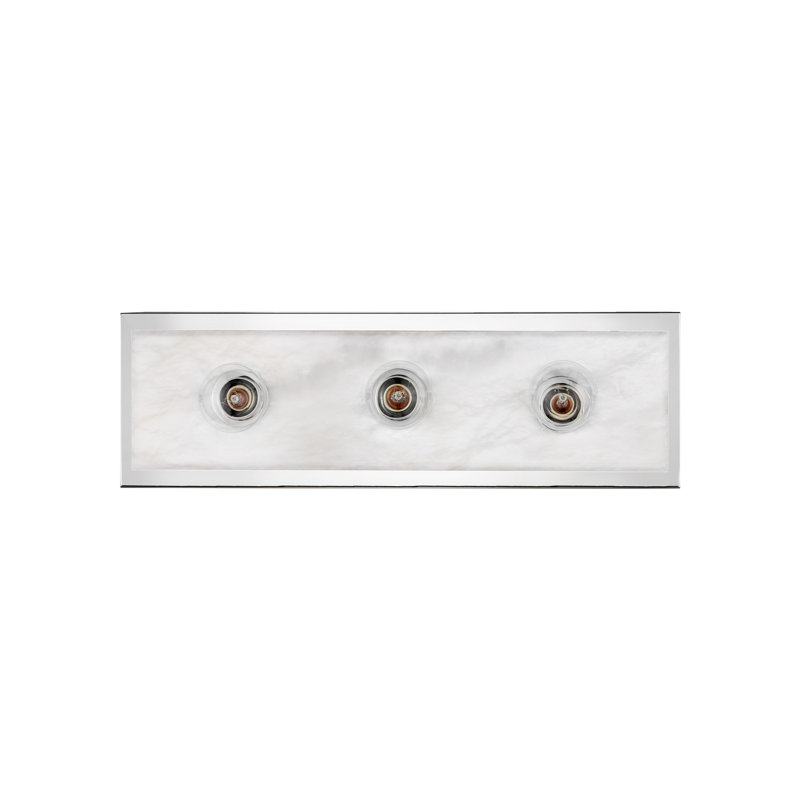 Berdine 3 - Light Bath Bar, Natural/Polished Nickel