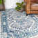 Dreier Machine Woven Blue/Cream/Navy Indoor Rug