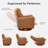 Winson 33" Genuine Leather Push-Back Swivel Recliner