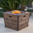 Coomes Square Concrete Propane Fire Pit Table
