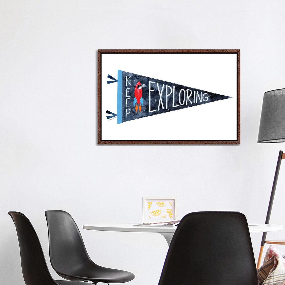 Keep Exploring Pennant von Rachel Nieman - Gallery-Wrapped Canvas Giclée on Canvas