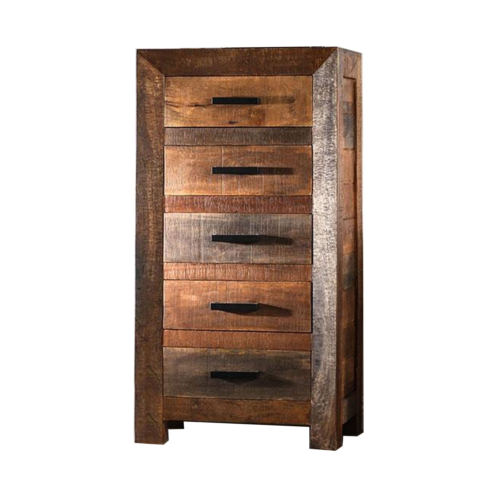 Millwood Pines Agon 45 Tall Dresser Chest, 5 Drawers, Mango Wood ...