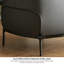 Fauteuil d'appoint en tissu rétro