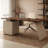 Walnut Rectangular Solid Wood Writing desk with drawers desk-762978352