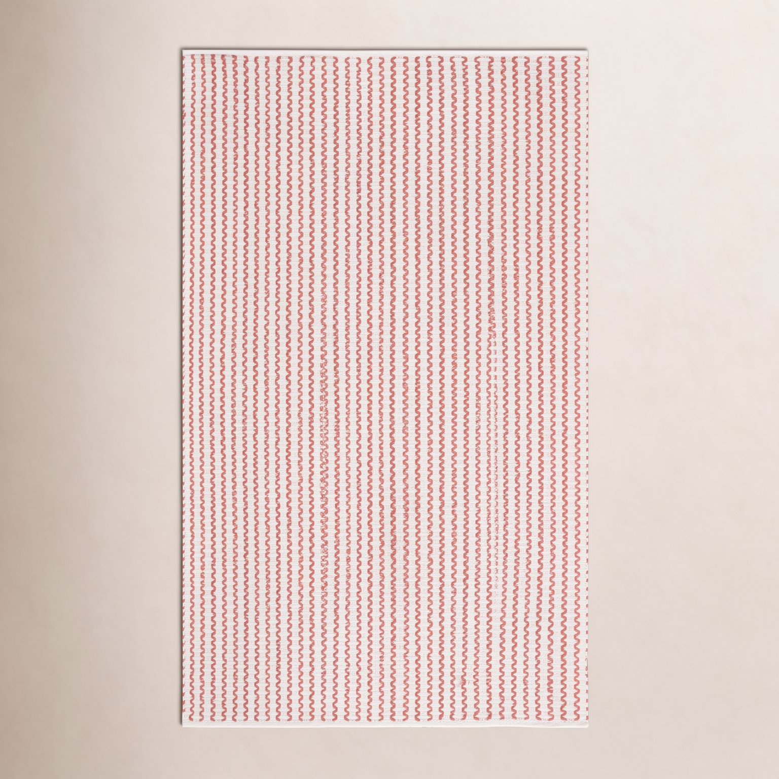 Hand-Woven Chevron Cotton Rug, Rectangle 5' x 8'