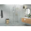 Halo 39 in. x 36 in. x 78 in. 90-degree Fully Frameless Glass Hinged Shower Enclosure-169019367