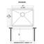 Ruvati 23" x 19" x 13" Deep Laundry Utility Workstation Sink Undermount 16 Gauge