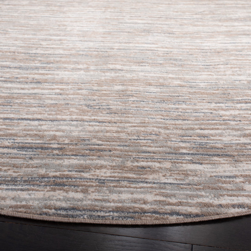 Tapis abstrait Pyramid Performance, Rond 6 pi 7 po