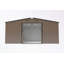 Outdoor metal Shed with Windows and vents-117199909