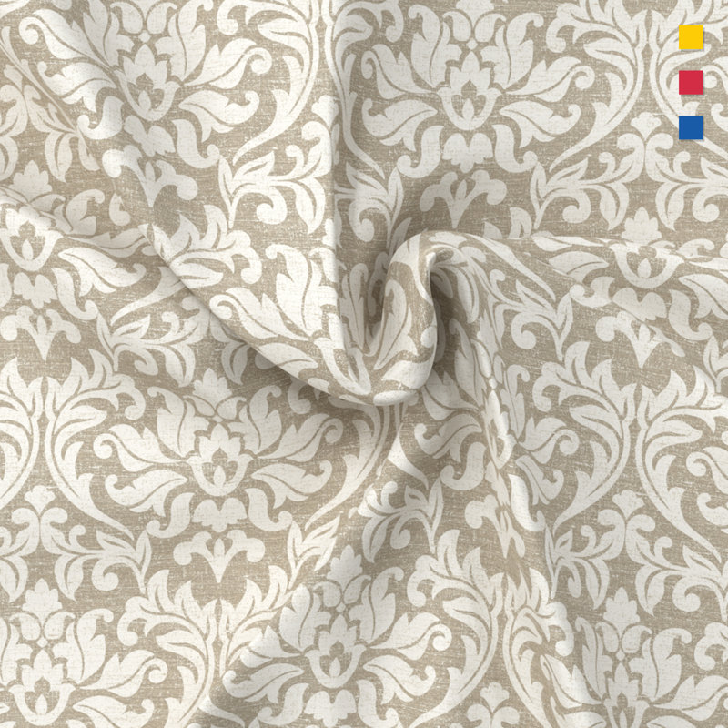 Ensemble de draps 100% coton, Ensemble de draps pour très grand lit avec 2 taie, Damas lin Addison