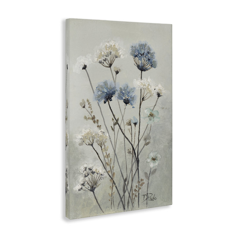 Art mural sur toile pissenlits discrets, design par Patricia Pinto, H 36 po x l 24 po