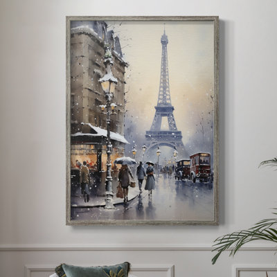 «Christmas Holiday Art», reproduction encadrée - bois massif