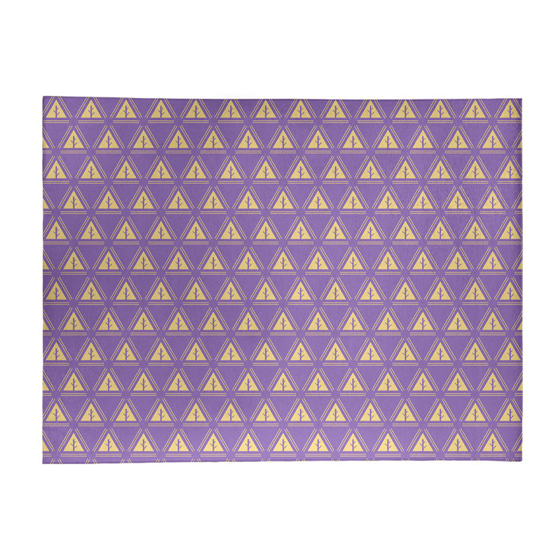 Tapis mauve/jaune minimal trees, Rectangle 9 pi x 12 pi