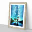 Milky Way Above Washington in Abstract - Picture Frame Graphic Art Print-55740098-55740099