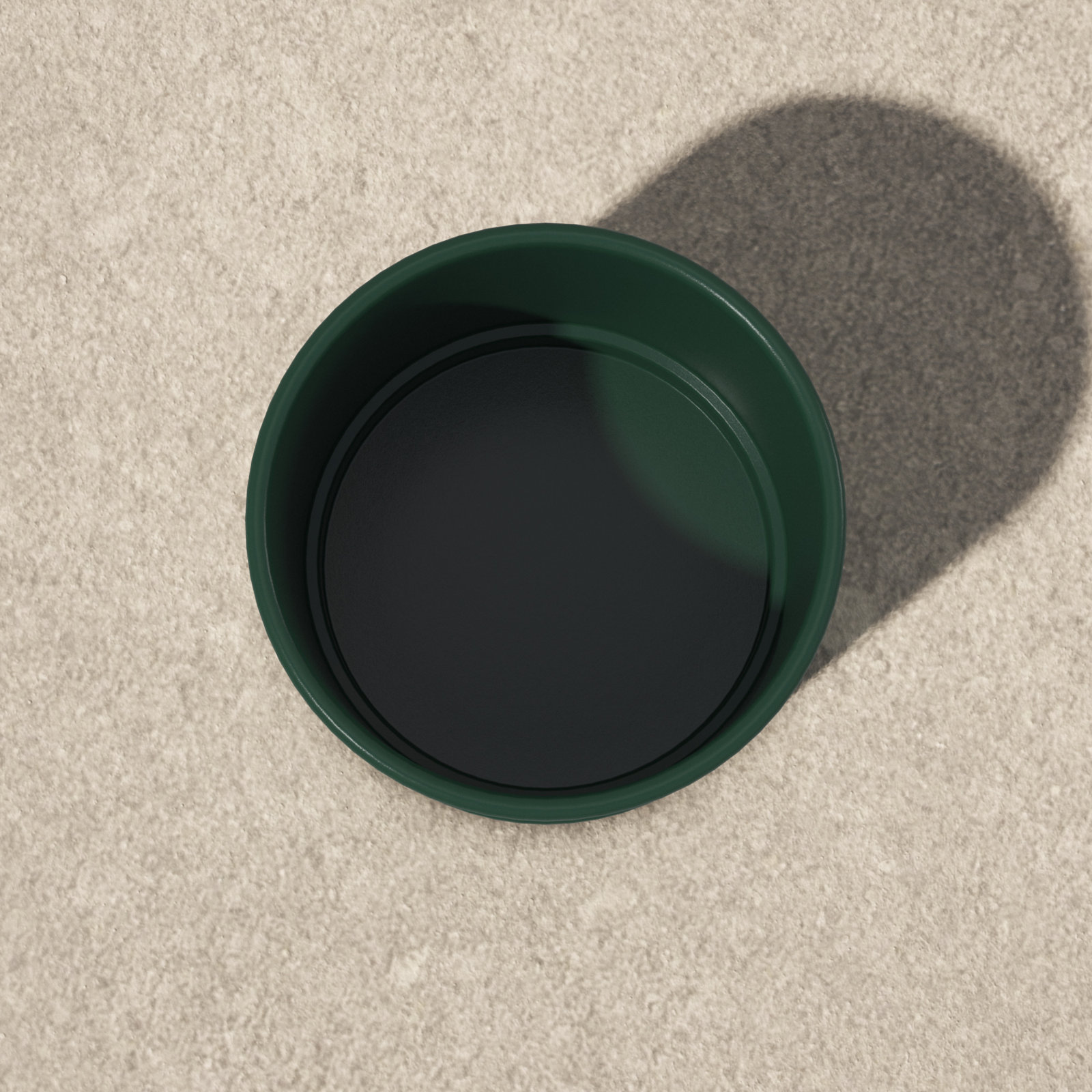 Cheryl 16" Ceramic Pot Planter, 9.75" H x 10.5" W x 10.5" D, Forest Green