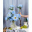 Boîte à fleurs 17 po en soie artificielle bleue pour bricolage 17 pièces (16 pièces)-86903284