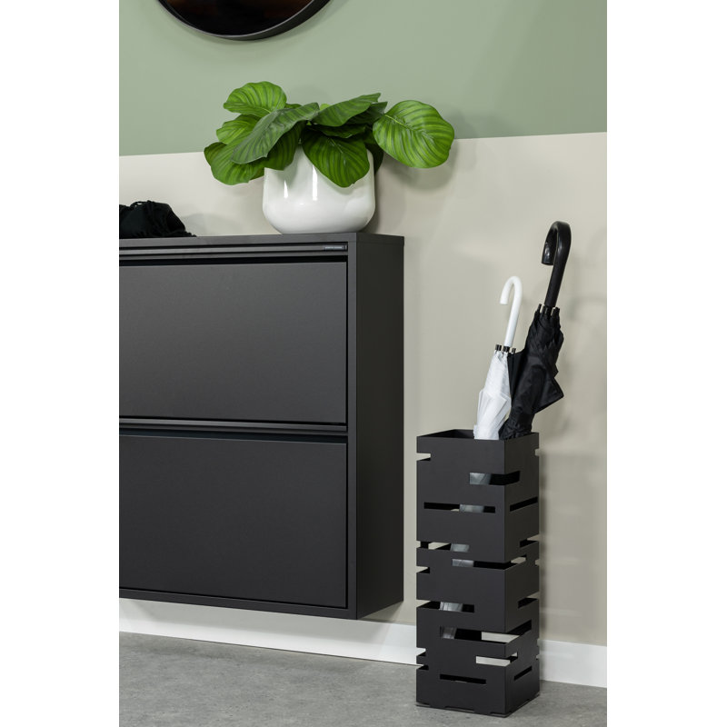 MODERN Metal Freestanding Umbrella Stand, Black