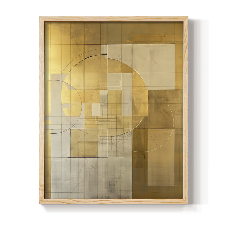 ABSTRACT Series CIII Framed Print - Solid Wood, 30" H x 24" W