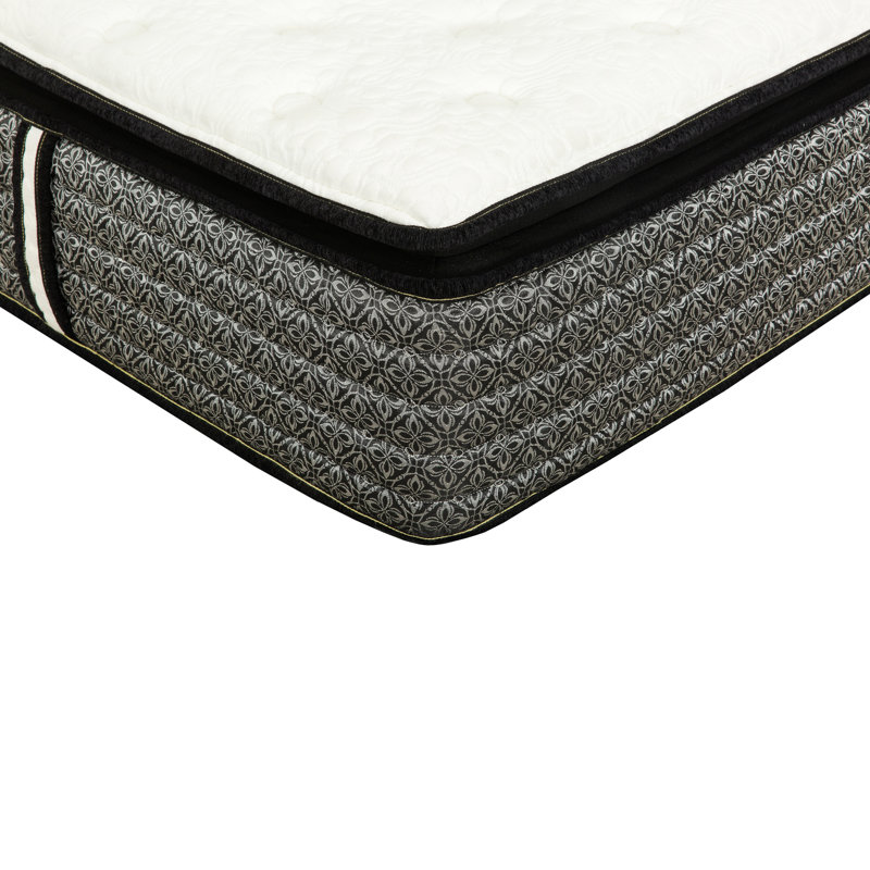 Premium 14 In. Full Size Pocket Coil Hybrid Mattress, Super Plush Gel Memory Foam Mattress For Comfort Sleep, White/Gray, 14"