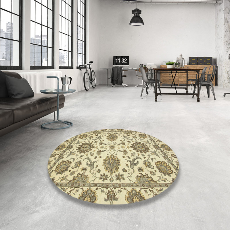 Abstract Indoor Rug, Round 6'