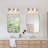 Amora 3-Light Dimmable Rectangular Bathroom Vanity Light With Crystal Shade