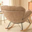 Chaise berçante simple en coquille d'œuf