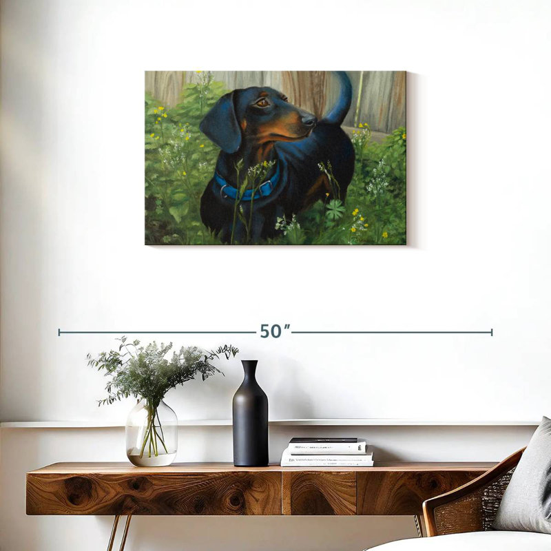 Brampt Dachshund, 20" H x 30" W