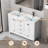 Wimer 48'' Double Sink Bathroom Vanity with Resin Sink Top, Hand Painted, Assembly Required-775539918