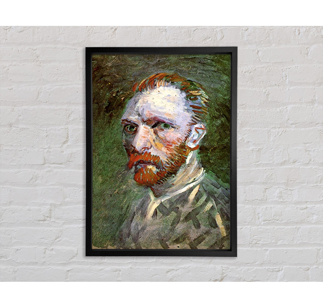 Van Gogh Selbstporträt 4 - Einzelner Bilderrahmen Kunstdrucke auf Leinwand