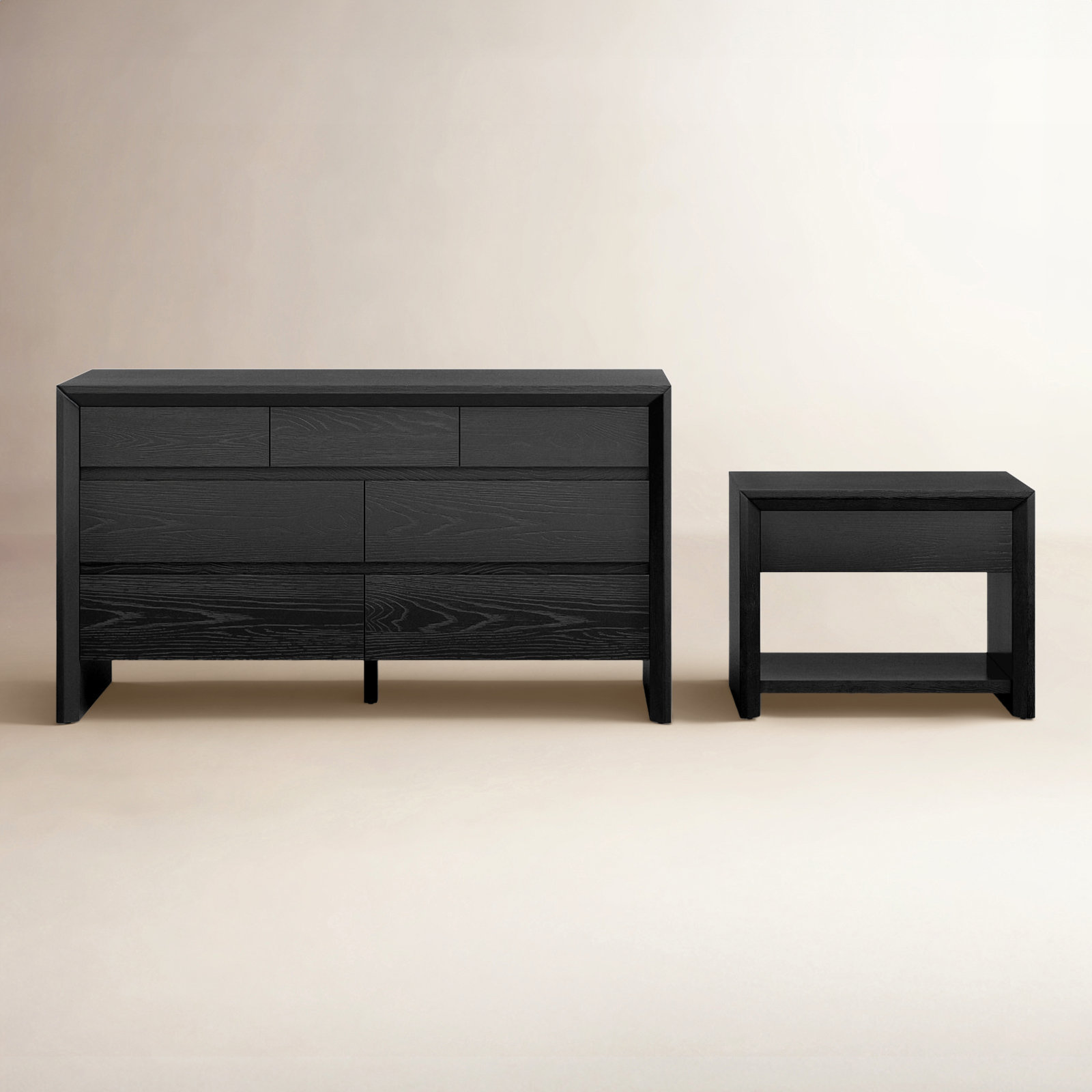 Wyat 2-Piece Bedroom Set, Black