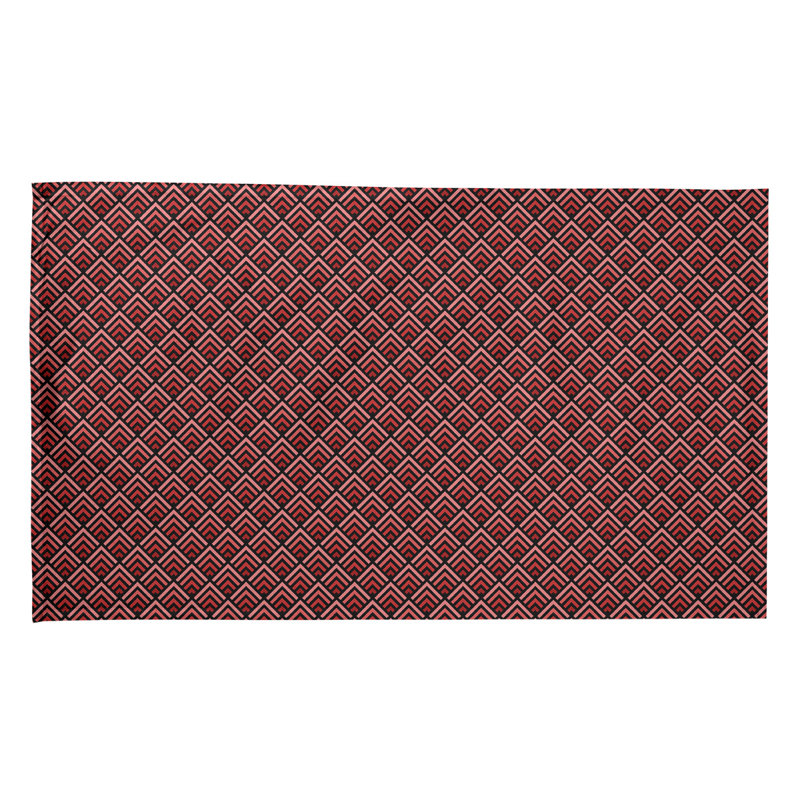 Mcguinness Tea Towel Kitchen Towel, Cotton Twill, Red