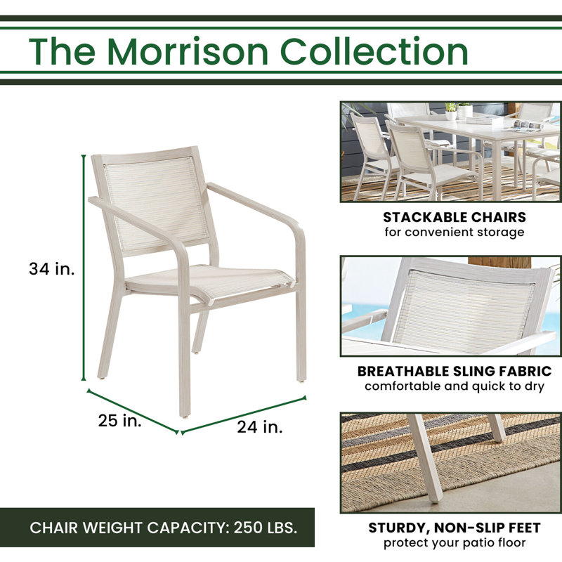 Darrach 6 - Person Patio Dining Set with Rectangular Table