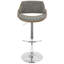 Tabouret de bar réglable avec repose-pieds en T Palmona-125480986-125480983