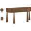 Console en placage d'acacia et bois massif Oasis-1562898656