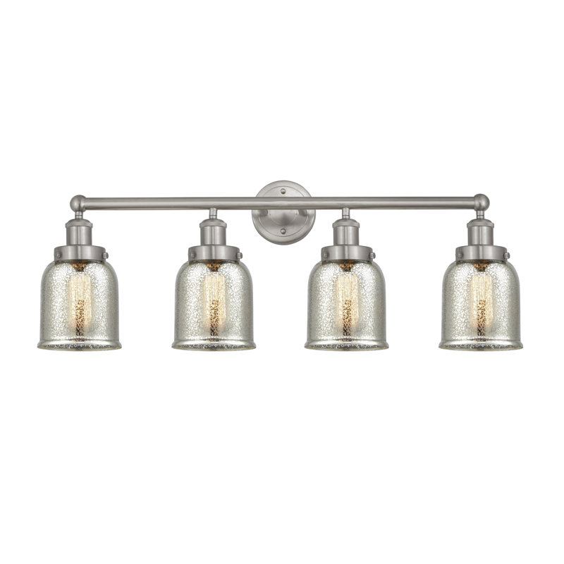 Asheton 4 - Light Dimmable Vanity Light, Silver Plated Mercury, Brushed Satin Nickel